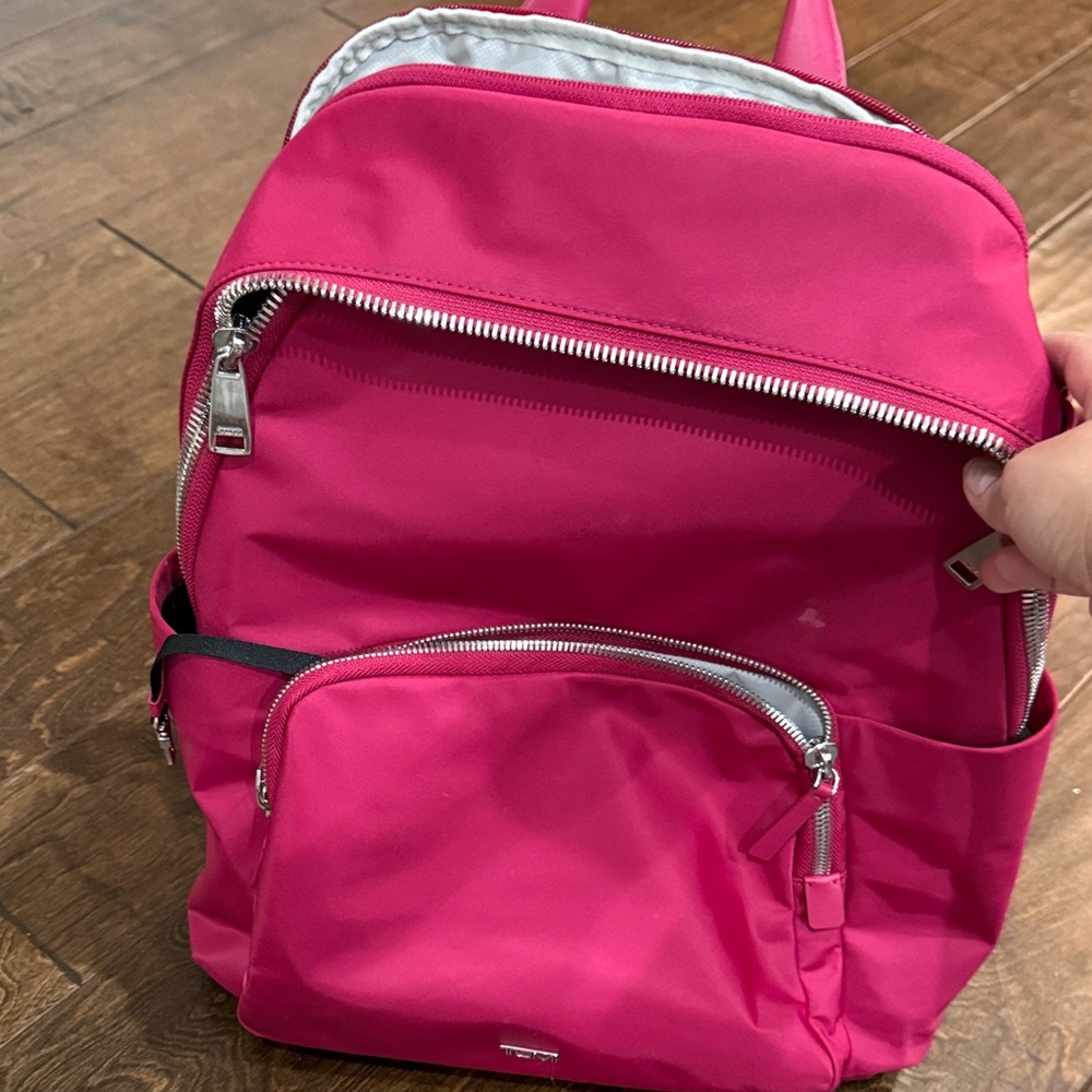 TUMI Pink Women's Backpack - Sleek Everyday Bag - Picture 2 of 9